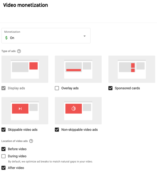 Video Monetization Options