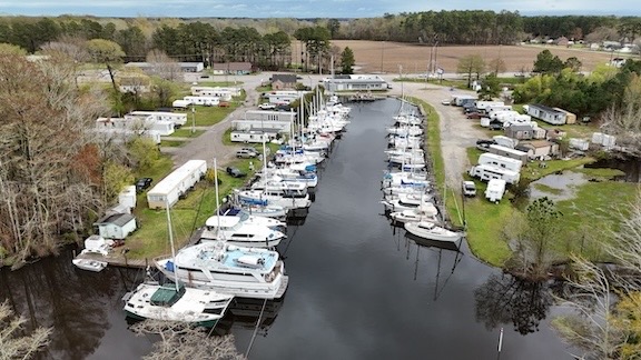 Aerial View of Lamb's Marina