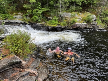 Bruce and LeaAnne at Waterfall